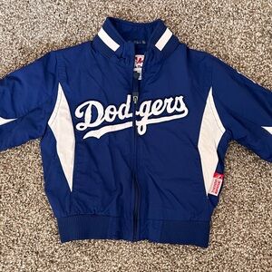 Vintage Majestic Authentic Los Angeles Dodgers Zip Up Jacket 3T toddler